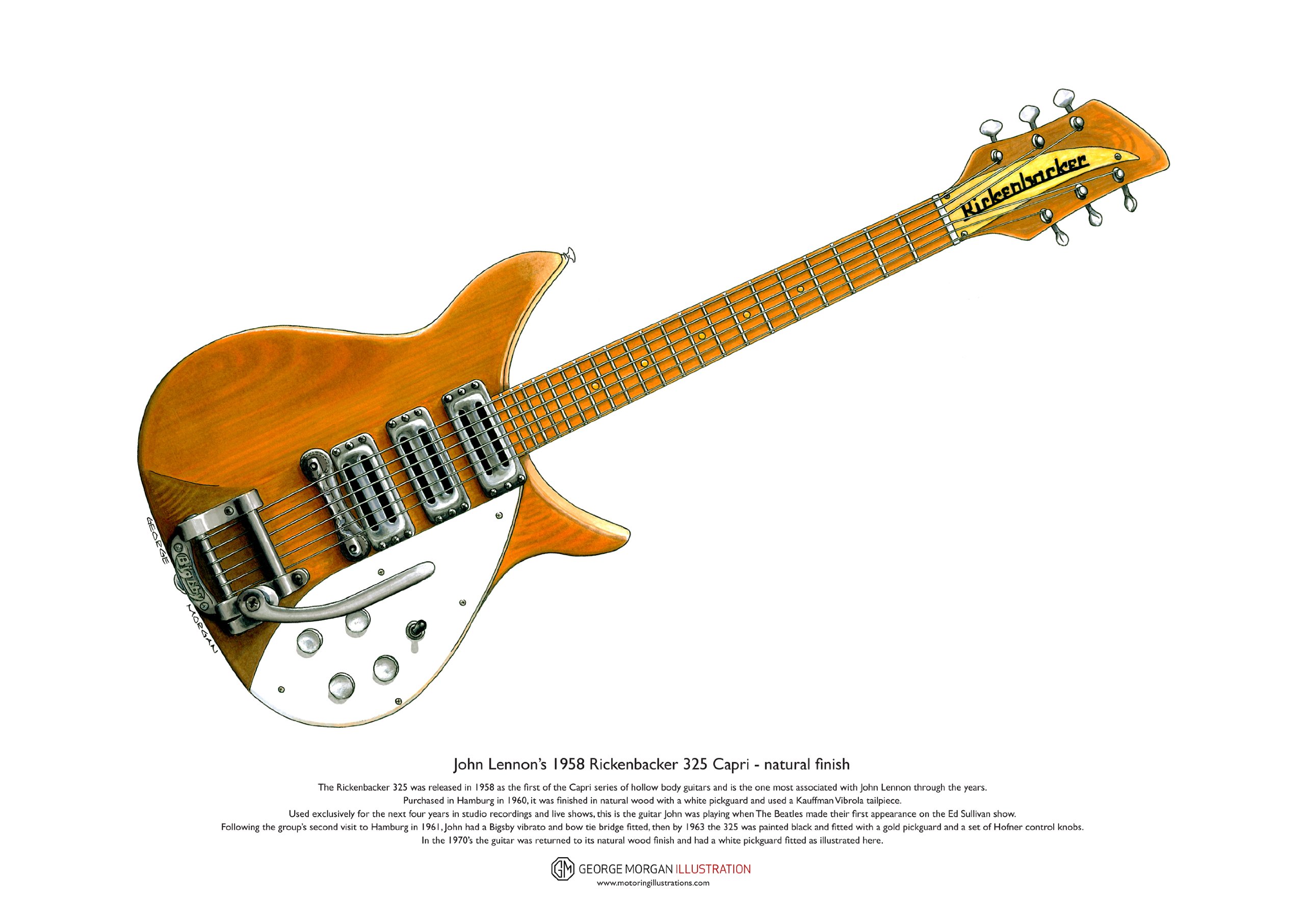 Amazon.com: George Morgan Illustration John Lennon's 1958